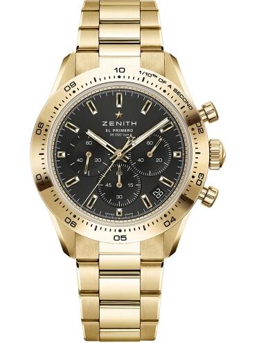 Review Zenith Chronomaster Sport Yoshida Yellow Gold Replica Watch 30.3100.3600-1/21.M3100